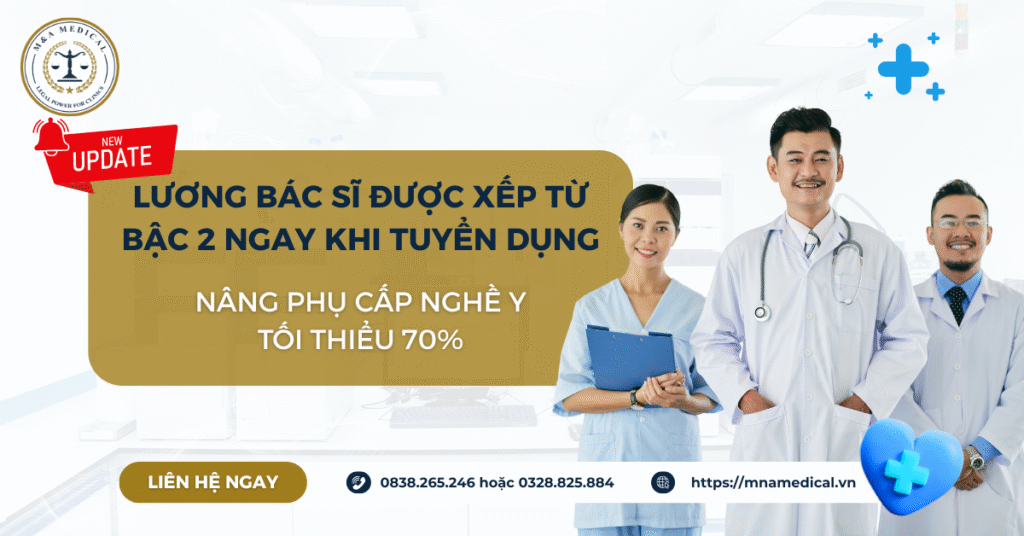 Lương bác sĩ được xếp từ bậc 2 ngay khi tuyển dụng, nâng phụ cấp nghề y tối thiểu 70%