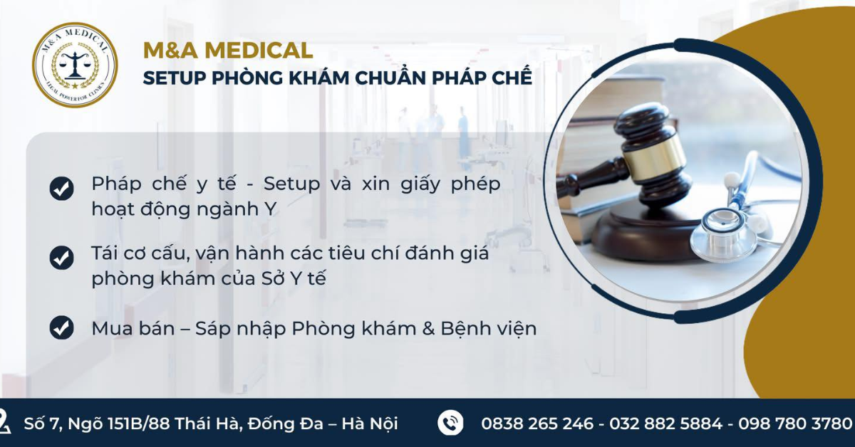 M&A Medical - Đơn vị hàng đầu Việt Nam về setup phòng khám & cơ sở y tế toàn diện, từ pháp chế đến vận hành