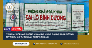 Phòng khám Đa khoa Đại lộ Bình Dương bị phạt 167 triệu và tước giấy phép 3 tháng
