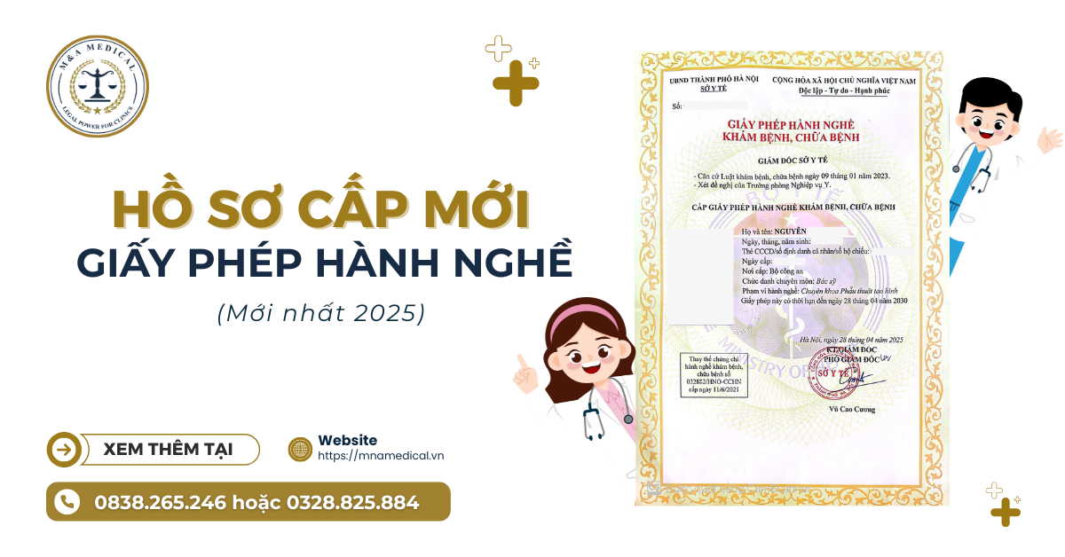 Hồ sơ cấp mới giấy phép hành nghề bác sĩ 2025